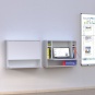 Notebook-Schrank,  60 cm hoch, 75x22 cm (B/T), zur Wandmontage, 